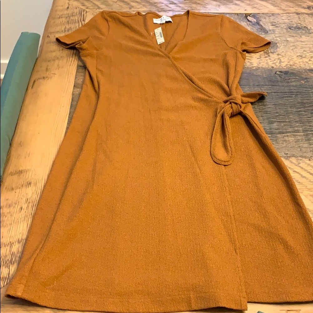 Madewell texture & thread side wrap tie dress xs - Picture 5 of 6